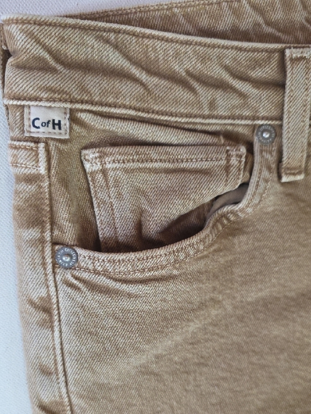 NWT $228 CITIZENS OF HUMANITY DAPHNE LOW RISE CROP DENIM JEANS IN HEIRLOOM W27 - Picture 3 of 10